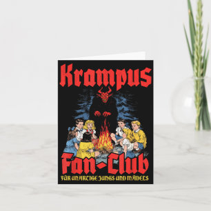 Krampus Fan-club Ugly Xmas German Christmas Demon Card