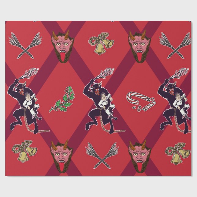 Krampus Festivus Wrapping Paper (Flat)
