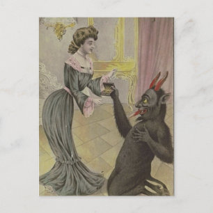 Krampus Finds Love Postcard