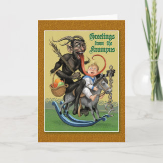 Krampus Greeting Card