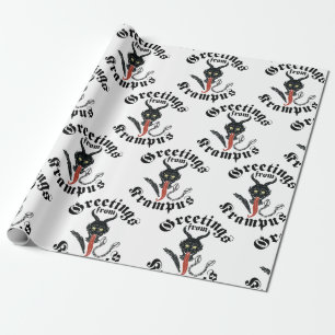 Krampus Greetings Wrapping Paper