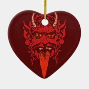 Krampus Heart Ornament