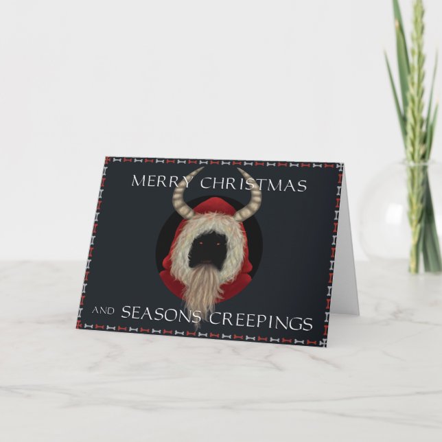Krampus Horror Christmas Card  (Front)