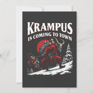 Krampus is Coming to Town Krampus Christmas  Announcement