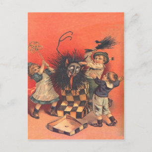 Krampus Jack-In-A-Box Postcard