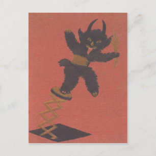 Krampus Jack-In-A-Box Postcard