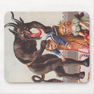 Krampus Kidnapping Children Mouse Mat