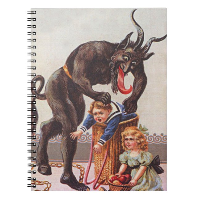 Krampus Kidnapping Children Notebook (Front)