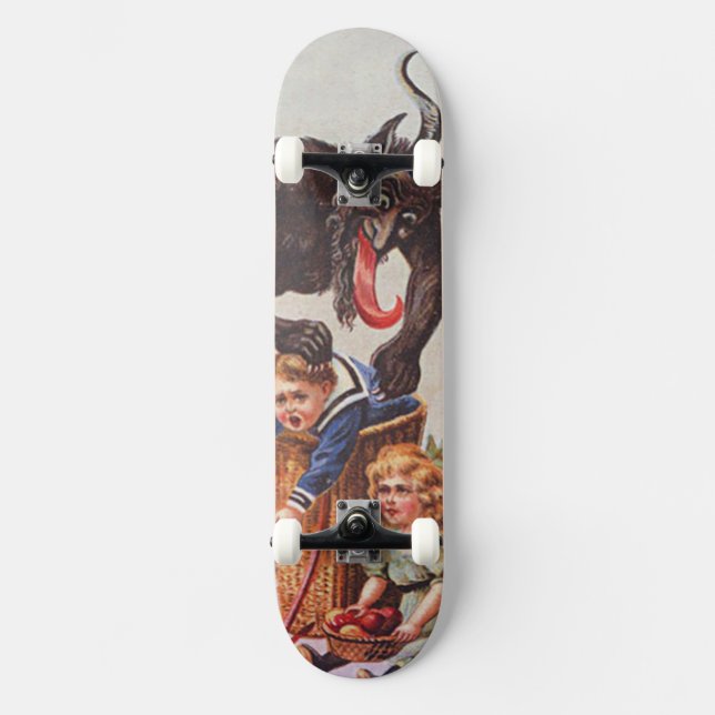 Krampus Kidnapping Children Skateboard (Front)