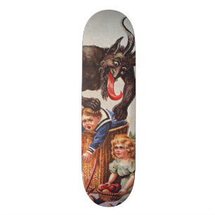 Krampus Kidnapping Children Skateboard