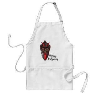 krampus merry christmas standard apron