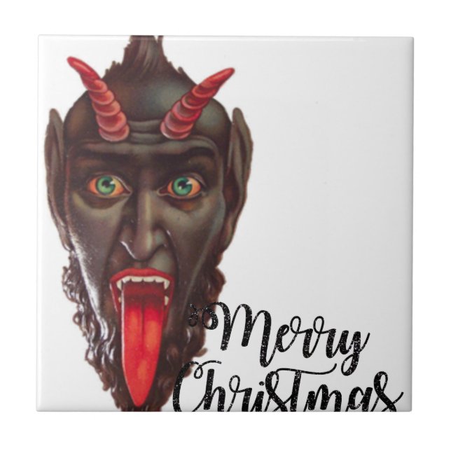 krampus merry christmas tile (Front)