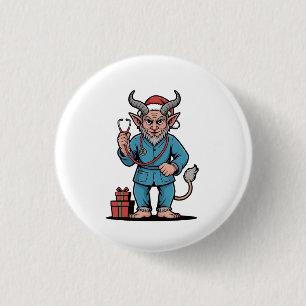 Krampus Nurse Christmas Evil Xmas 3 Cm Round Badge