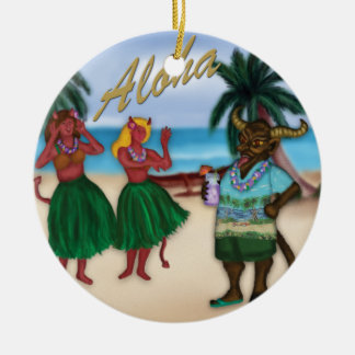 Krampus on Vacation Ornament