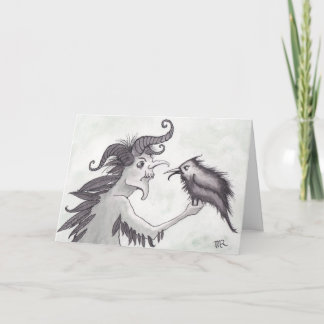 Krampus & Raven Holiday Card