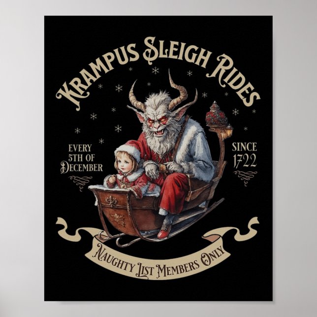 Krampus Sleigh Rides  Poster (Front)