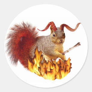 Krampus Squirrel Sticker