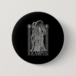 Krampus - Ss Von Krampus Dark Gothic Christmas 6 Cm Round Badge