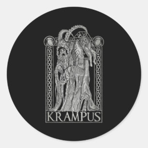 Krampus - Ss Von Krampus Dark Gothic Christmas  Classic Round Sticker