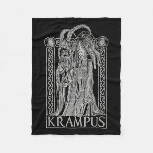 Krampus - Ss Von Krampus Dark Gothic Christmas  Fleece Blanket