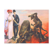 Krampus Stalking Adult Couple