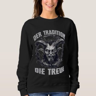 Krampus T Evil Nikolaus Perchtenlaus Krampus Mask Sweatshirt