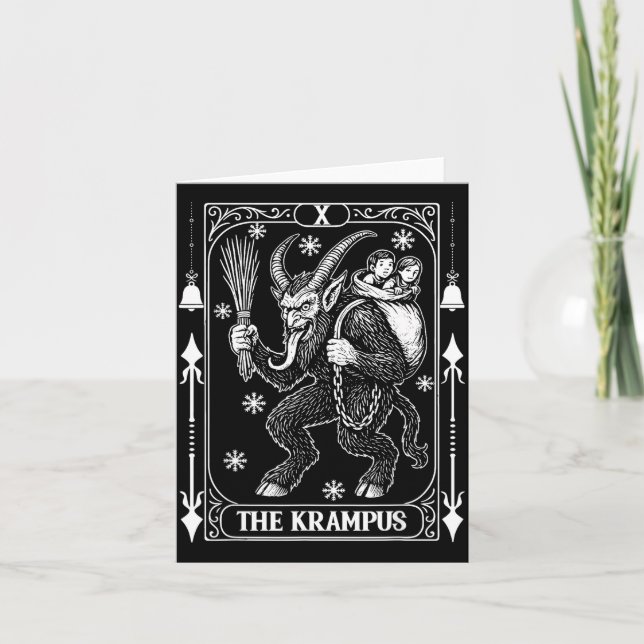 Krampus Tarot Card Design Christmas Season Evil Pa (Front)