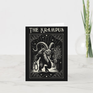 Krampus Tarot Card Design Christmas Season Evil Pa
