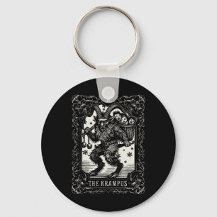 Krampus Tarot Card Design Christmas Season Evil Pa Key Ring