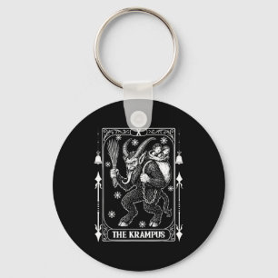Krampus Tarot Card Design Christmas Season Evil Pa Key Ring