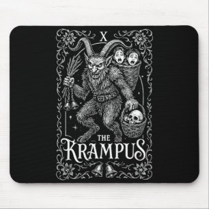 Krampus Tarot Card Design Christmas Season Evil Pa Mouse Mat