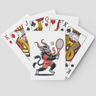 Krampus Tennis Christmas Court Demon Tennis Playing Cards