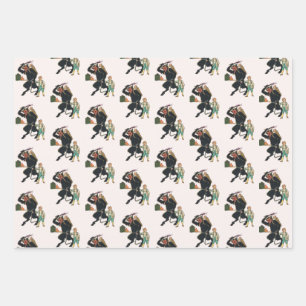 Krampus Wrapping Paper Set 3
