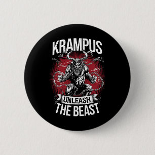 Krampusnacht Christmas Monster Krampus Lover Festi 6 Cm Round Badge