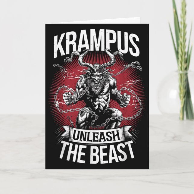 Krampusnacht Christmas Monster Krampus Lover Festi Card (Front)