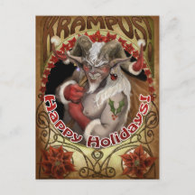 Krampy Holidays Post Card