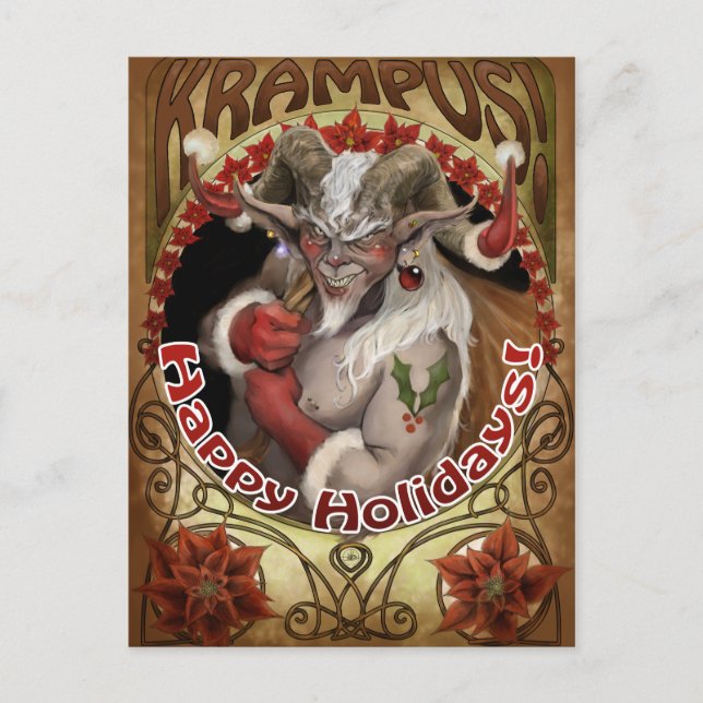Krampy Holidays Post Card (Front)