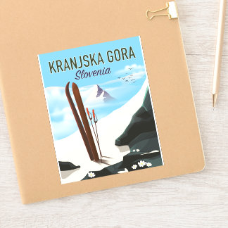 Kranjska Gora Slovenia ski poster