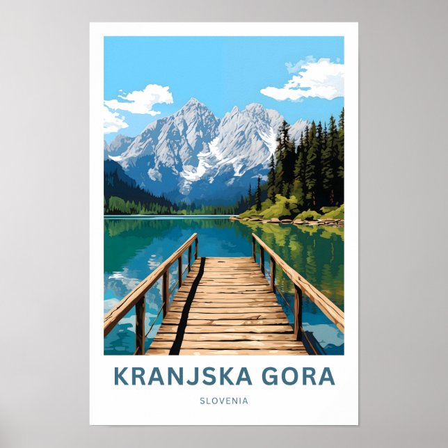 Kranjska Gora Slovenia Travel Print (Front)