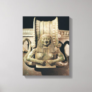 Krater, detail of the handle canvas print