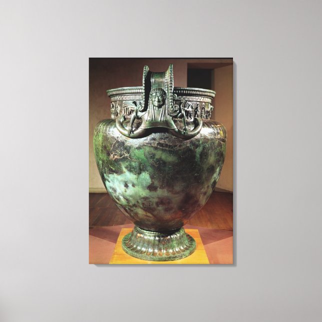Krater, from the Tomb of a Princess of Vix Canvas Print (Front)