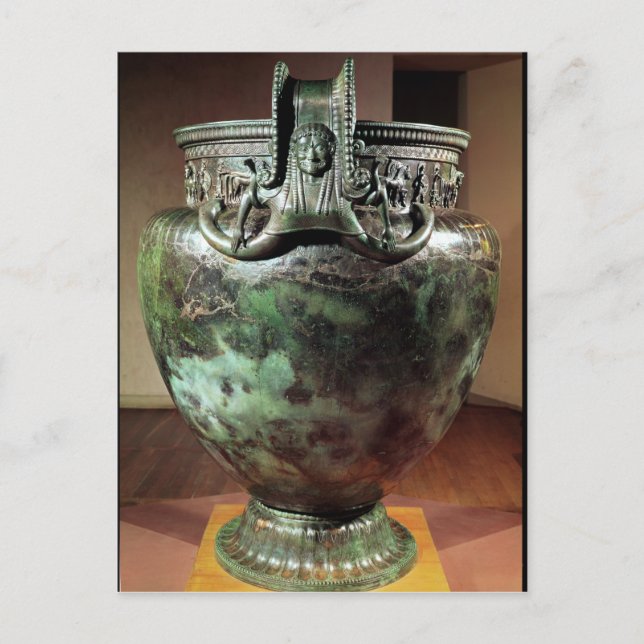 Krater, from the Tomb of a Princess of Vix Postcard (Front)