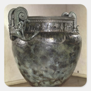Krater, from the Tomb of a Princess of Vix Square Sticker