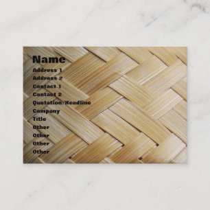 Kratip Thai Lao Isan Bamboo Rice Basket Business Card