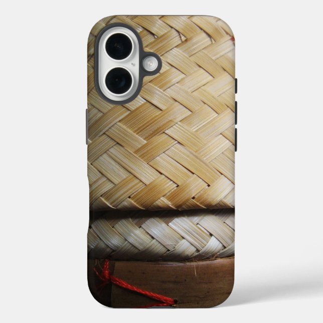 Kratip Thai Lao Isan Bamboo Rice Basket Case-Mate iPhone Case (Back)