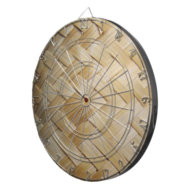 Kratip Thai Lao Isan Bamboo Rice Basket Dartboard (Front Right)