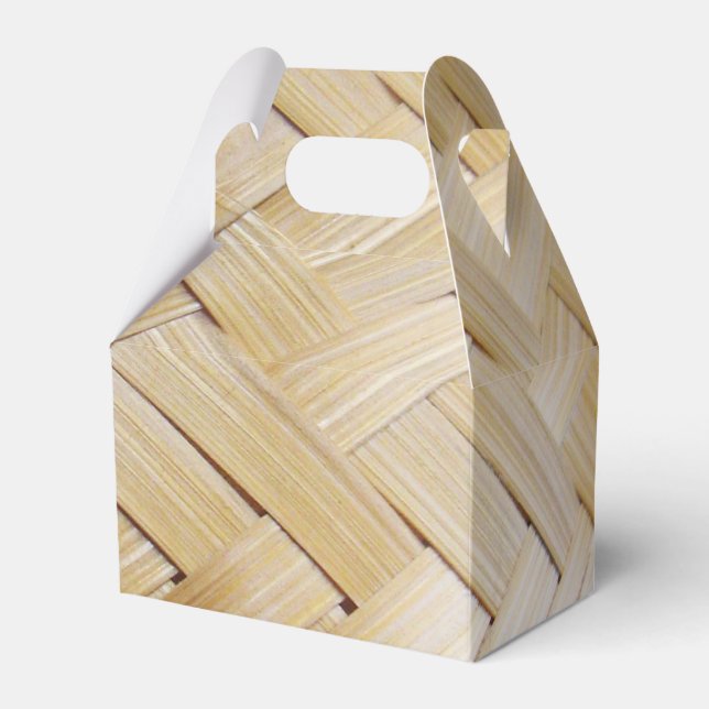 Kratip Thai Lao Isan Bamboo Rice Basket Favour Box (Front Side)