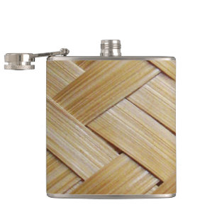 Kratip Thai Lao Isan Bamboo Rice Basket Hip Flask