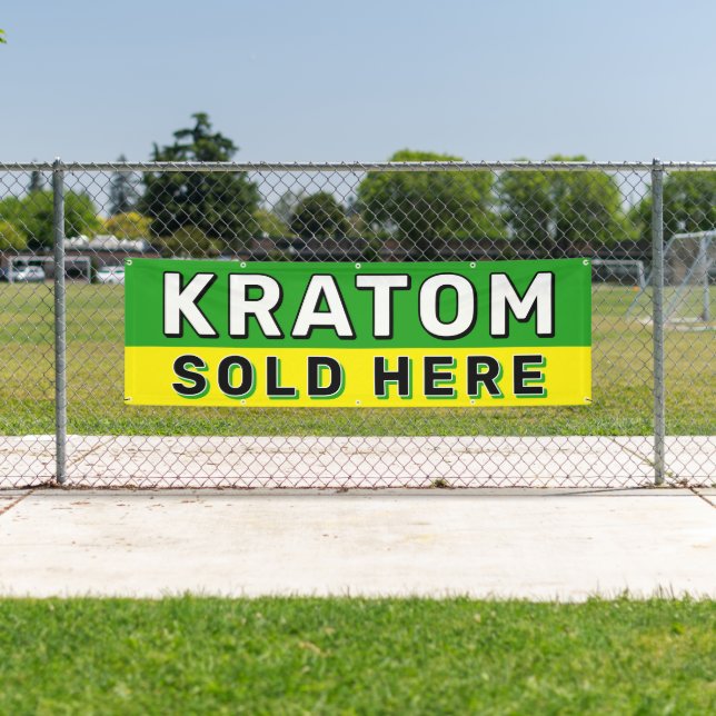 Kratom Sold Here Smoke Shop Dispensary Banner (Insitu)