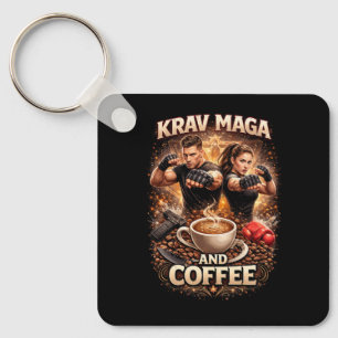 Krav Maga and Coffee Key Ring